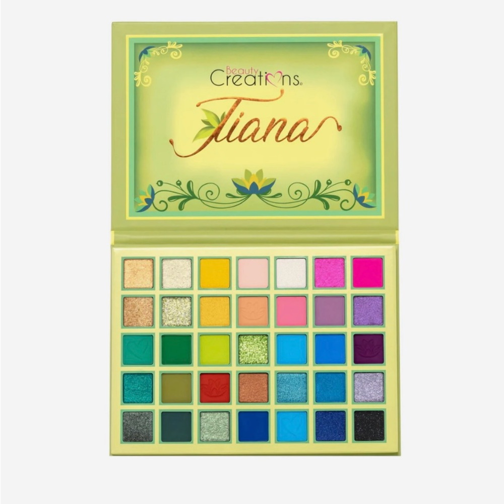 Beauty Creations Green and Yellow Eyeshadow Palette Vibrant Colors